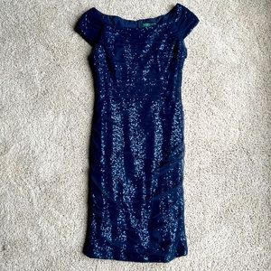 Navy Blue Lauren Ralph Lauren Dress, Size 4